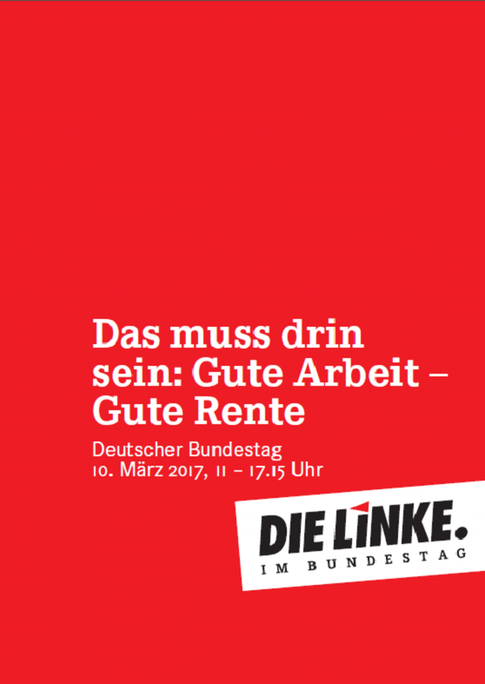 Das Muss Drin Sein Gute Arbeit Gute Rente Matthias W Birkwald